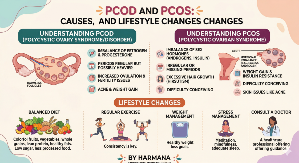 What are the common medical tests for PCOD and PCOS?